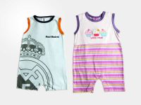 Baby sleevless short printing romper